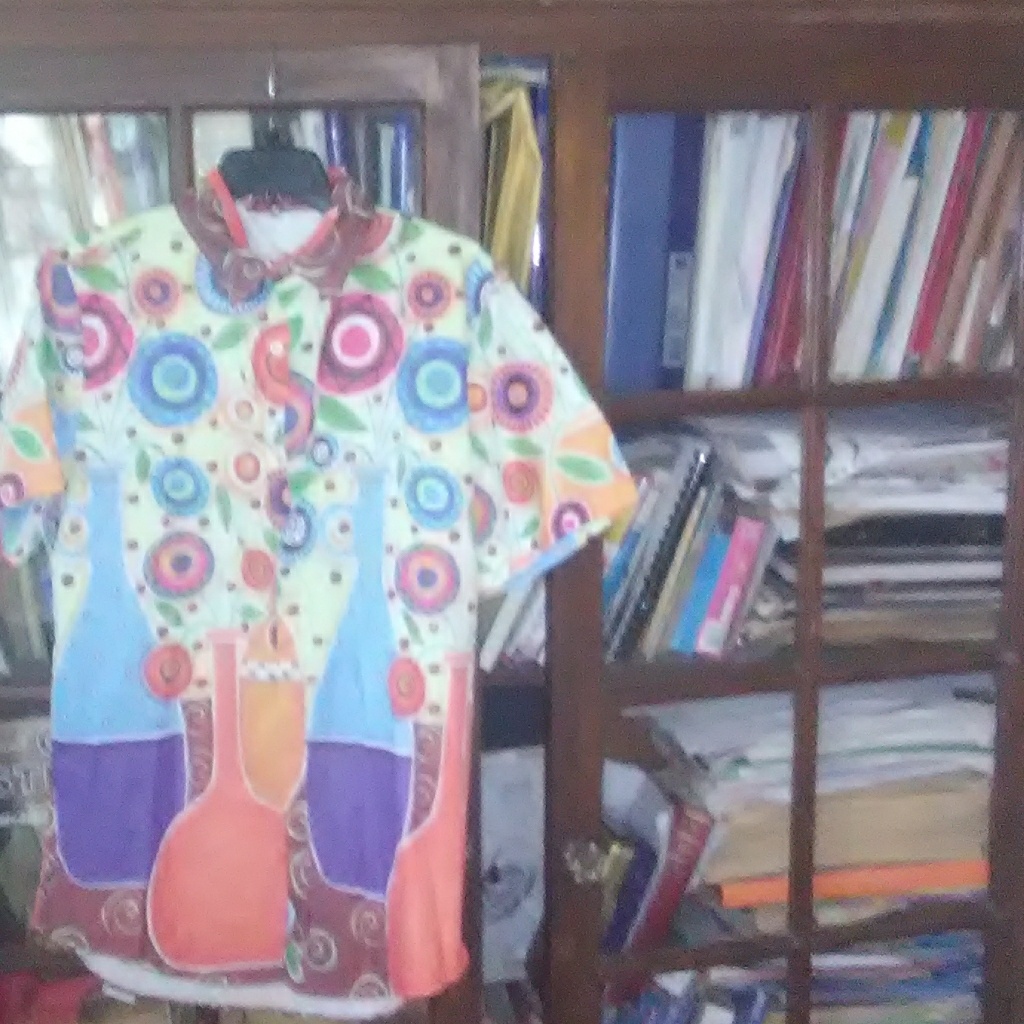 Multi Colored Button Top